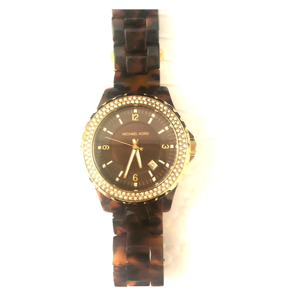 Authentic Michael Kors tortoise watch